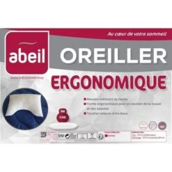 ABEIL Oreiller Ergonomique A Mémoire De Forme 40x60cm -TODAY || DODO || Vision Soldes Boutique abeil oreiller ergonomique a memoire de forme 40x60cm 3087880021988 427388