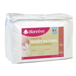 TODAY || DODO || Vision Soldes Boutique 38 BLANREVE Couette Naturelle Duvet Percale De Coton - Anti-acariens - 240x260cm