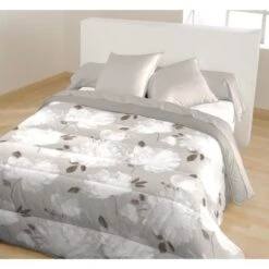 CALINE Couette Chaude Imprimée Gersende 220x240 Cm Beige