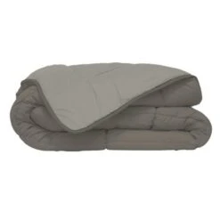 Couette Microfibre 400g/m² CALGARY Taupe & Lin 240x260cm