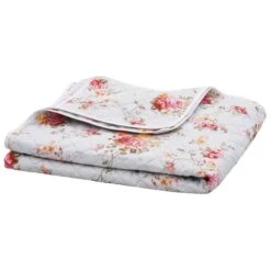 Courtepointe Multicolore 230x260 Cm Tissu Matelassé à Ultrasons