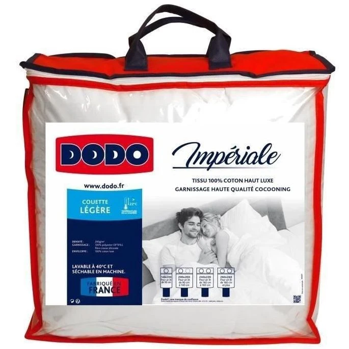 DODO Couette Légere Imperiale - 140 X 200 Cm - Blanc 1 DODO Couette Légere Imperiale - 140 X 200 Cm - Blanc