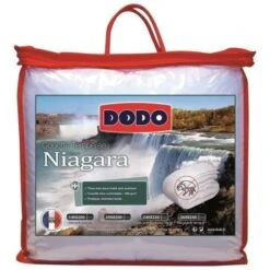 DODO Couette Tempérée 300g/m² Anti-acariens NIAGARA 240x260 Cm Blanc