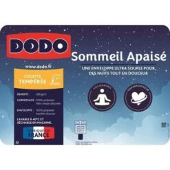 DODO Couette Tempérée Sommeil Apaisé - 220 X 240 Cm -TODAY || DODO || Vision Soldes Boutique dodo couette temperee sommeil apaise 220 x 240 cm 3307410026208 659906