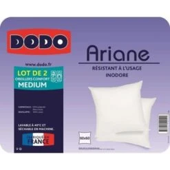 DODO Lot De 2 Oreillers ARIANE -TODAY || DODO || Vision Soldes Boutique dodo lot de 2 oreillers ariane 3307411500141 427279