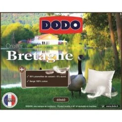 DODO Oreiller Naturel BRETAGNE 60x60cm -TODAY || DODO || Vision Soldes Boutique dodo oreiller naturel bretagne 60x60cm 3307410009911 427245
