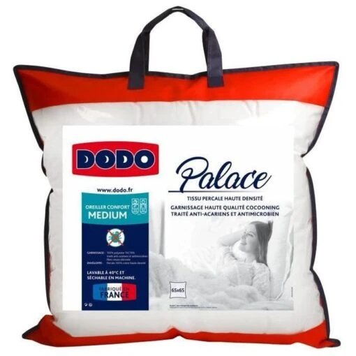 DODO Oreiller Percale Anti-Acariens PALACE - 65 X 65 Cm 5 DODO Oreiller Percale Anti-Acariens PALACE - 65 X 65 Cm -TODAY || DODO || Vision Soldes Boutique dodo oreiller percale anti acariens palace 65 x 65 cm 3307410003391 427255