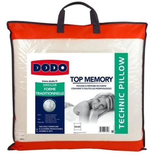 DODO Oreiller TOP MEMORY 60x60cm 6 DODO Oreiller TOP MEMORY 60x60cm -TODAY || DODO || Vision Soldes Boutique dodo oreiller top memory 60x60cm 3307418136428 427231