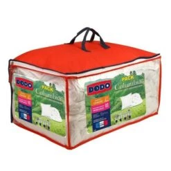 DODO Pack COLUMBIA - 1 Couette Chaude 240x260cm + 2 Oreillers 60x60cm