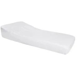 DOUX NID NOVA Drap Housse Imperméable Pro Secur Spécial Plan Incliné 15° - Perle / Blanc - 60x120 Cm