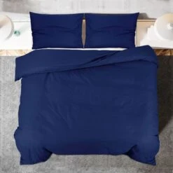 Ensemble De Housse De Couette Bleu Marine 220x240 Cm Coton -TODAY || DODO || Vision Soldes Boutique ensemble de housse de couette bleu marine 220x240 cm coton 3666722937566 1500592