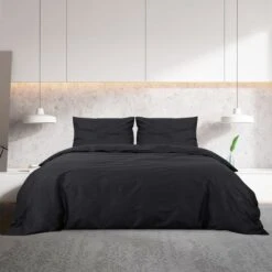 Ensemble De Housse De Couette Noir 140x200 Cm Coton -TODAY || DODO || Vision Soldes Boutique ensemble de housse de couette noir 140x200 cm coton 3666722873857 1474892