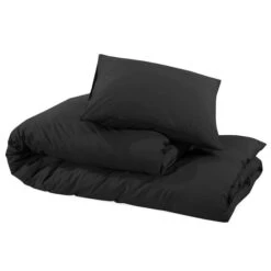 Ensemble De Housse De Couette Noir 140x200 Cm Coton -TODAY || DODO || Vision Soldes Boutique ensemble de housse de couette noir 140x200 cm coton 3666722873857 1474895