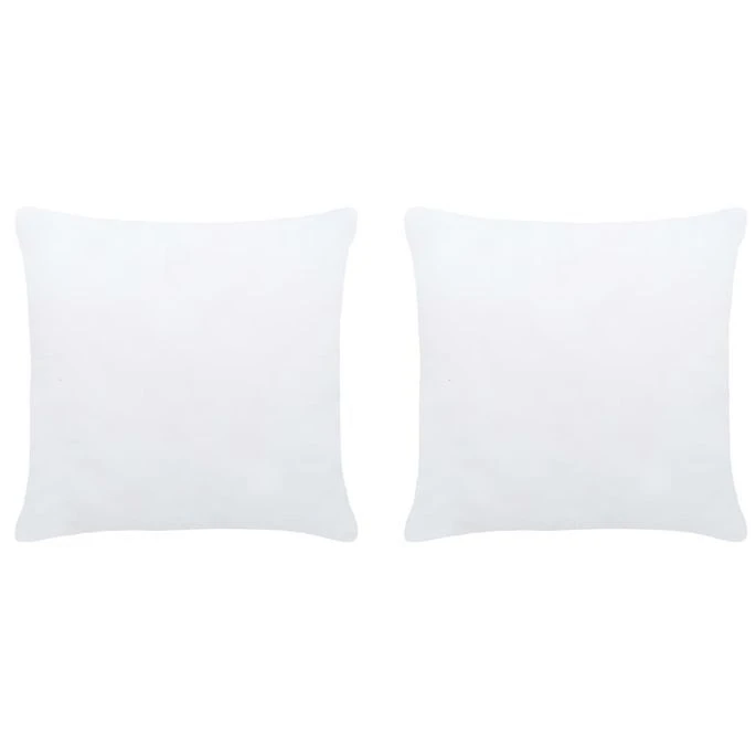 Garnitures De Coussin 2 Pcs 45x45 Cm Blanc 1 Garnitures De Coussin 2 Pcs 45x45 Cm Blanc
