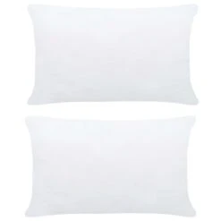 Garnitures De Coussin 2 Pcs 50x30 Cm Blanc