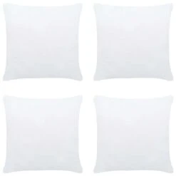 Garnitures De Coussin 4 Pcs 50x50 Cm Blanc