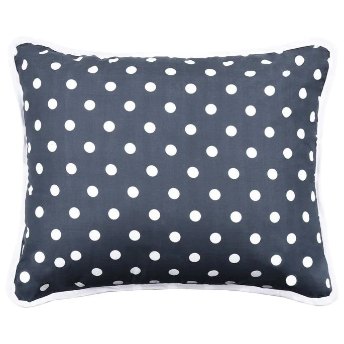 Jeu De Couette 3 Pcs Tissu Bleu Foncé 200x220/80x80 Cm 5 Jeu De Couette 3 Pcs Tissu Bleu Foncé 200x220/80x80 Cm – Image 5