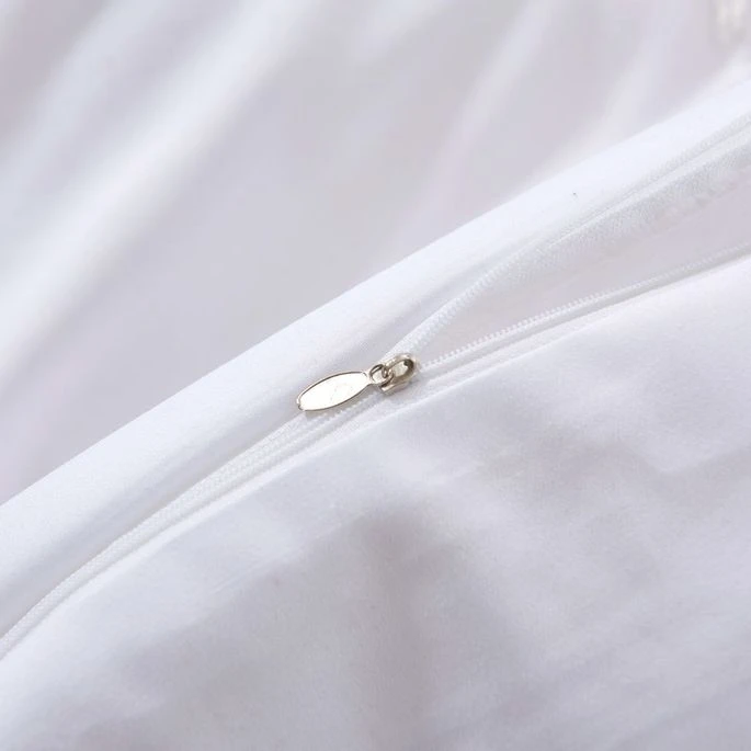 Jeu De Housse De Couette Blanc 140x220/60x70 Cm 3 Jeu De Housse De Couette Blanc 140x220/60x70 Cm – Image 3