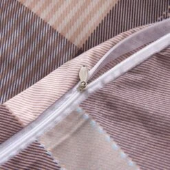 Jeu De Housse De Couette Carreaux Kaki 155x220/80x80 Cm -TODAY || DODO || Vision Soldes Boutique jeu de housse de couette carreaux kaki 155x220 80x80 cm 8718475595250 617794