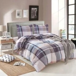 Jeu De Housse De Couette Carreaux Kaki 155x220/80x80 Cm -TODAY || DODO || Vision Soldes Boutique jeu de housse de couette carreaux kaki 155x220 80x80 cm 8718475595250 617795