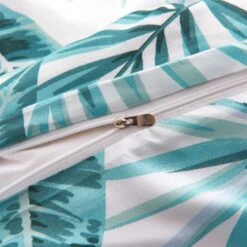 Jeu De Housse De Couette Feuilles Vert 200x200/60x70 Cm 5 Jeu De Housse De Couette Feuilles Vert 200x200/60x70 Cm -TODAY || DODO || Vision Soldes Boutique jeu de housse de couette feuilles vert 200x200 60x70 cm 8718475609032 1352838