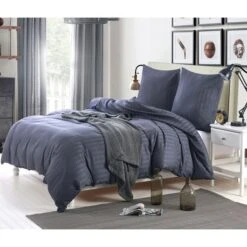 Jeu Housse De Couette Satin De Coton Anthracite 200x220/80x80cm -TODAY || DODO || Vision Soldes Boutique jeu housse de couette satin de coton anthracite 200x220 80x80cm 8718475515838 1268813