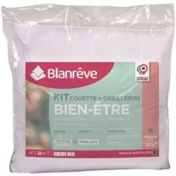 Kit Couette + Oreillers - Microfibre - BLANREVE