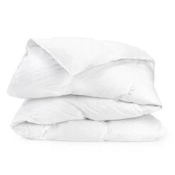 LOVELY HOME Couette Naturelle Percale 70% Duvet 30% Plumes D'Oie 240x260cm
