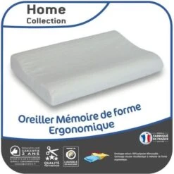 NO NAME Oreiller Mémoire De Forme Ergonomique - Blanc
