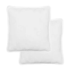 Oreiller 2 Pièces 80 X 80 Cm Blanc