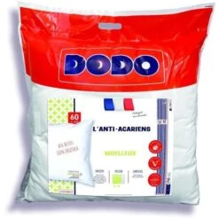 Oreiller - L'ANTI-ACARIENS - Aux Actifs 100% Végétaux - 60 X 60 Cm - Polyester Et Fibre Volupt'air - DODO