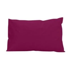 SOLEIL D'OCRE Lot De 2 Taies D'oreiller 100% Coton 50x75 Cm Cassis