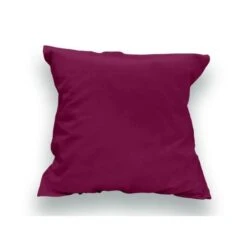 SOLEIL D'OCRE Lot De 2 Taies D'oreiller 100% Coton 65x65 Cm Cassis