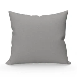 SOLEIL D'OCRE Lot De 2 Taies D'oreiller 65x65 Cm En Coton Uni 57 Fils - Gris