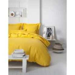 TODAY Housse De Couette 100% Coton - 220x240 Cm - Jaune Safran
