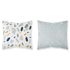 TODAY Parure De Couette 100 % Coton 240x260cm SUNSHINE #3.1 - Blanc Et Bleu -TODAY || DODO || Vision Soldes Boutique today parure de couette 100 coton 240x260cm sunshine 3 1 blanc et bleu 3574641045074 424484