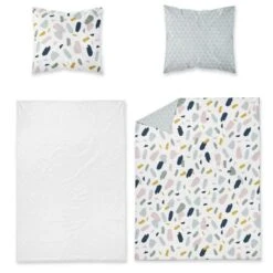 TODAY Parure De Couette 100 % Coton 240x260cm SUNSHINE #3.1 - Blanc Et Bleu -TODAY || DODO || Vision Soldes Boutique today parure de couette 100 coton 240x260cm sunshine 3 1 blanc et bleu 3574641045074 424487