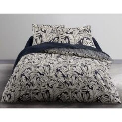 TODAY Parure De Couette Sunshine #2.1 - 100% Coton - 220 X 240 Cm - Bleu Et Ivoire -TODAY || DODO || Vision Soldes Boutique today parure de couette sunshine 2 1 100 coton 220 x 240 cm bleu et ivoire 3574641032579 425856