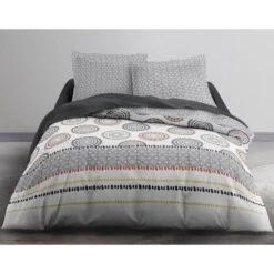 TODAY Parure De Couette Sunshine #2.17 - 100% Coton - 240 X 260 Cm - Rose Et Blanc -TODAY || DODO || Vision Soldes Boutique today parure de couette sunshine 2 17 100 coton 240 x 260 cm rose et blanc 3574641033323 425871