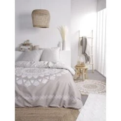 TODAY Parure De Lit 2 Personnes Slow Life - 240 X 260 Cm - 100% Coton - Namaste