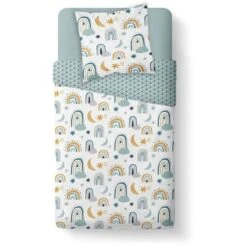 TODAY Parure De Lit Enfant Kids First 1.8 - 1 Personne - Housse De Couette 140 X 200 Et 1 Taie D'oreiller 63 X 63 Cm - Imprimé Blanc -TODAY || DODO || Vision Soldes Boutique today parure de lit enfant kids first 1 8 1 personne housse de couette 140 x 200 et 1 taie d oreiller 63 x 63 cm imprime blanc 3574641077419 749590