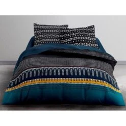 TODAY Parure De Lit Mawira 1.1 - 1 Housse De Couette 240 X 260 Cm Et 2 Taies D'oreiller 63 X 63 Cm - 100% Coton - Bleu -TODAY || DODO || Vision Soldes Boutique today parure de lit mawira 1 1 1 housse de couette 240 x 260 cm et 2 taies d oreiller 63 x 63 cm 100 coton bleu 3574641061722 599951